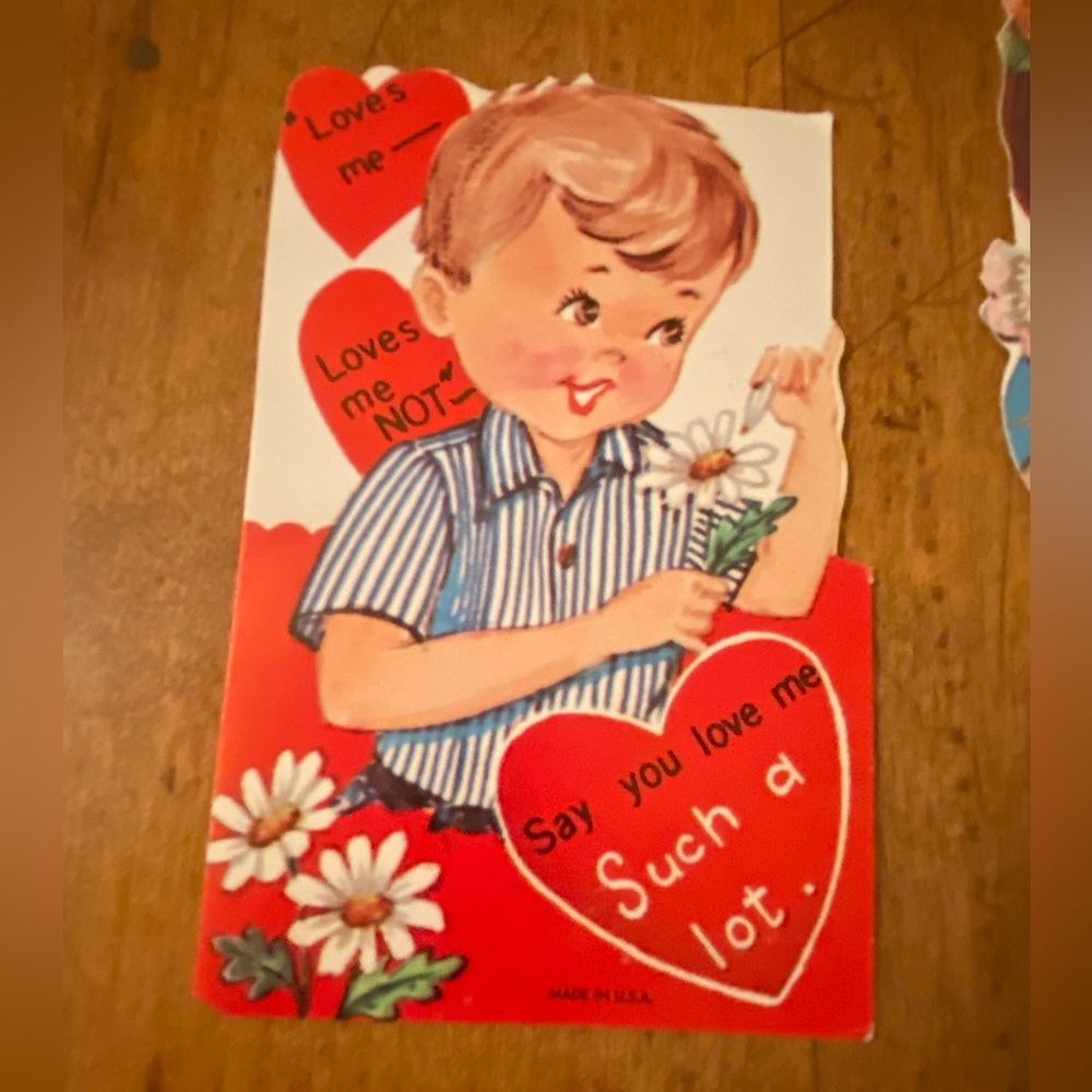 Vintage 1960's Valentines Cards Unused Lot of 6 - Picture 2 of 8